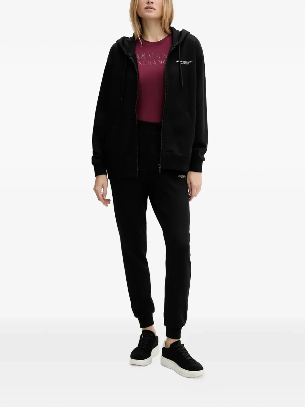 Armani Exchange ドローストリングジップアップトップ - 画像2