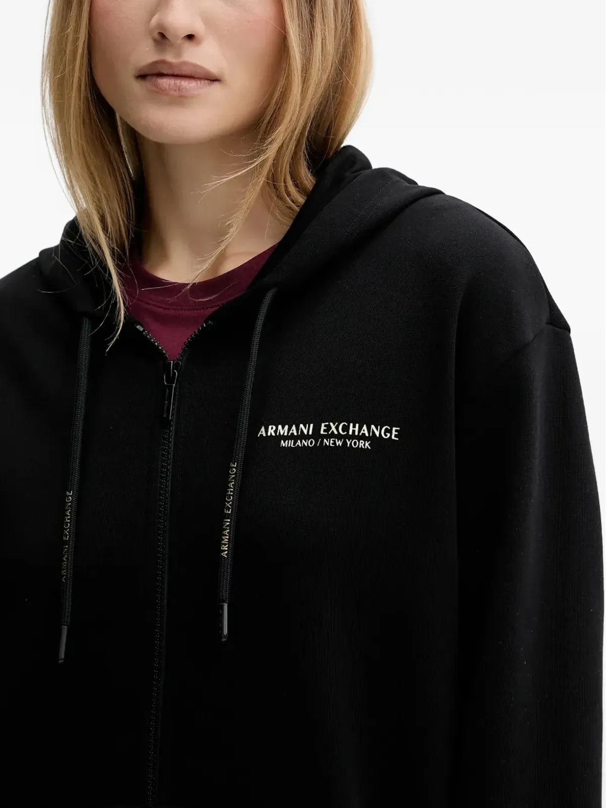 Armani Exchange ドローストリングジップアップトップ - 画像4