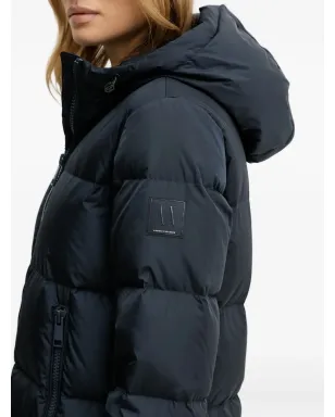Armani Exchange フード付きジップコート - ブルー - サムネイル5