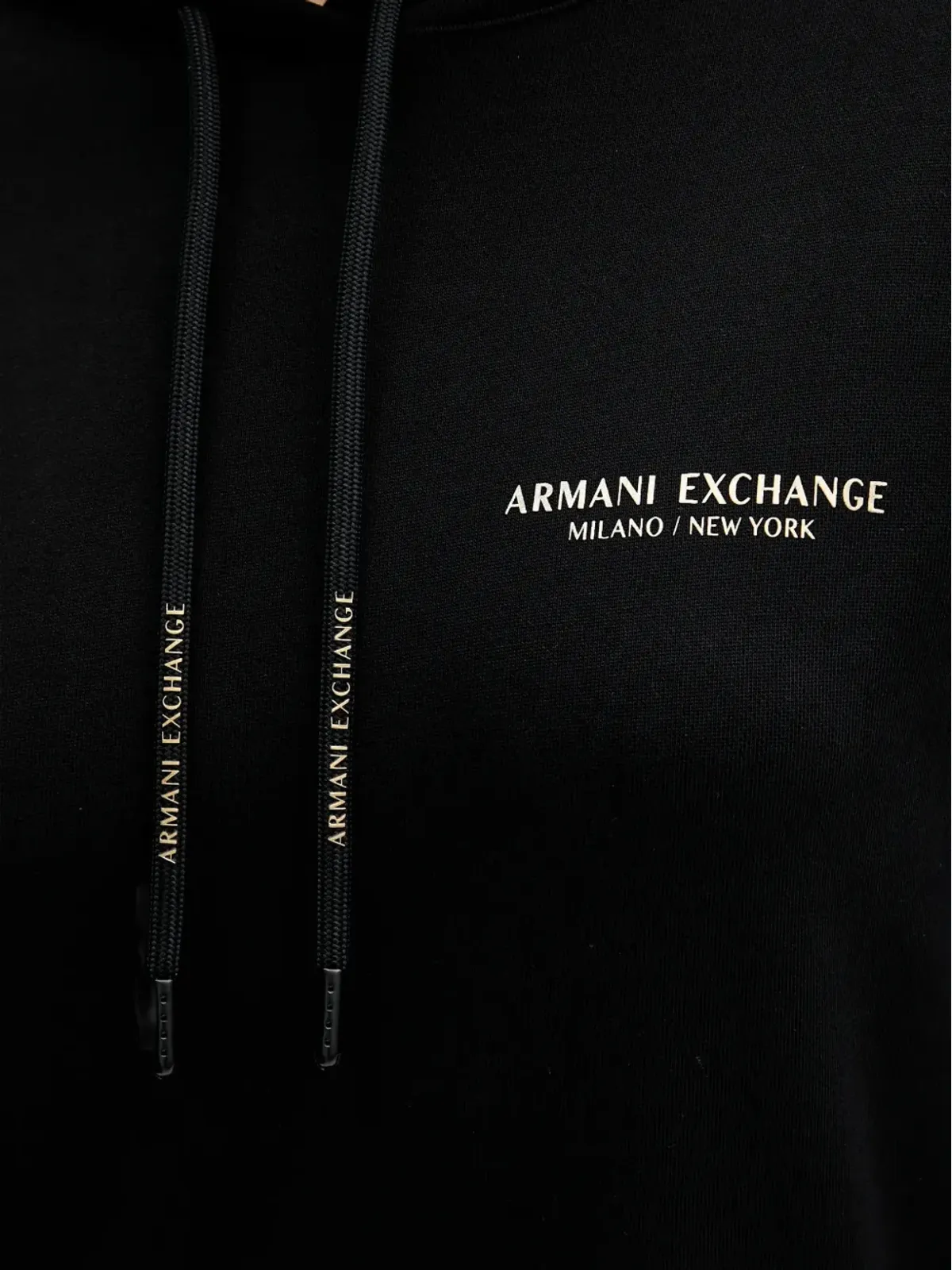 Armani Exchange ドローストリングフード付きミニドレス - ブラック - 画像5