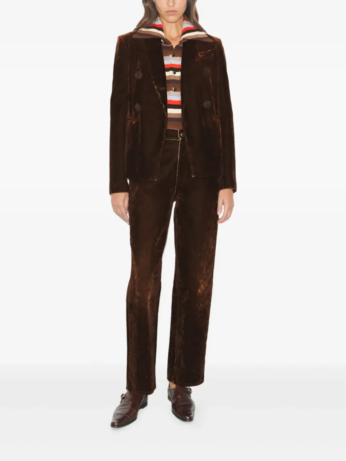 Tory Burch ロゴパッチジーンズ - 画像2