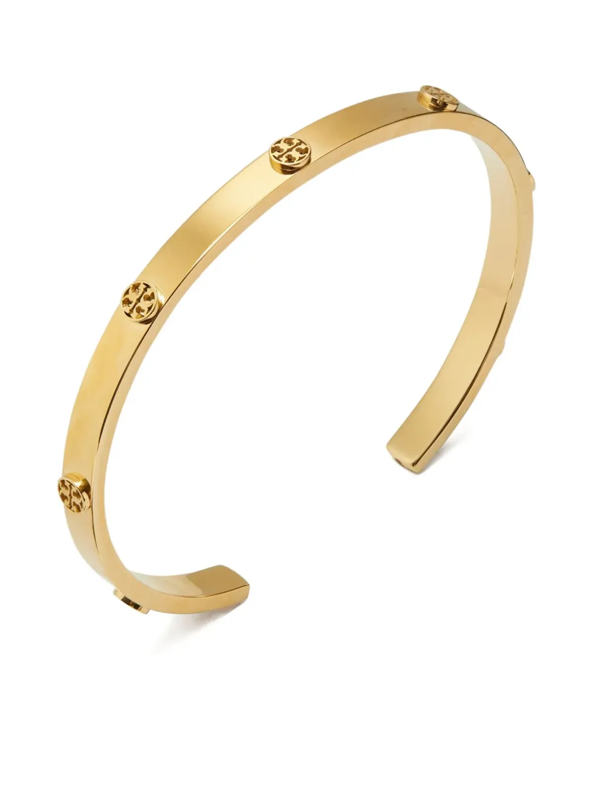 Tory Burch アイコンスタッドカフブレスレット ゴールド - 画像3