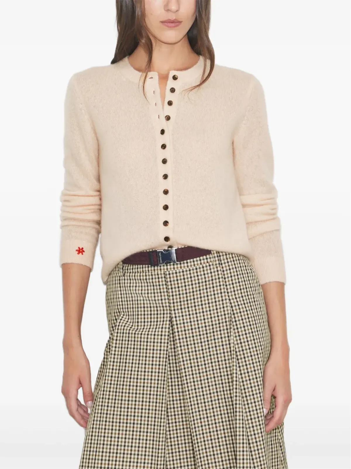 Tory Burch ボタンディテール カシミヤ カーディガン - 画像5