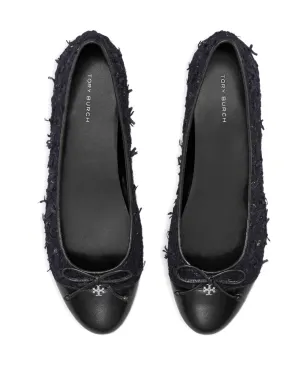 Tory Burch ツイードキャップトゥ バレエフラット - サムネイル3