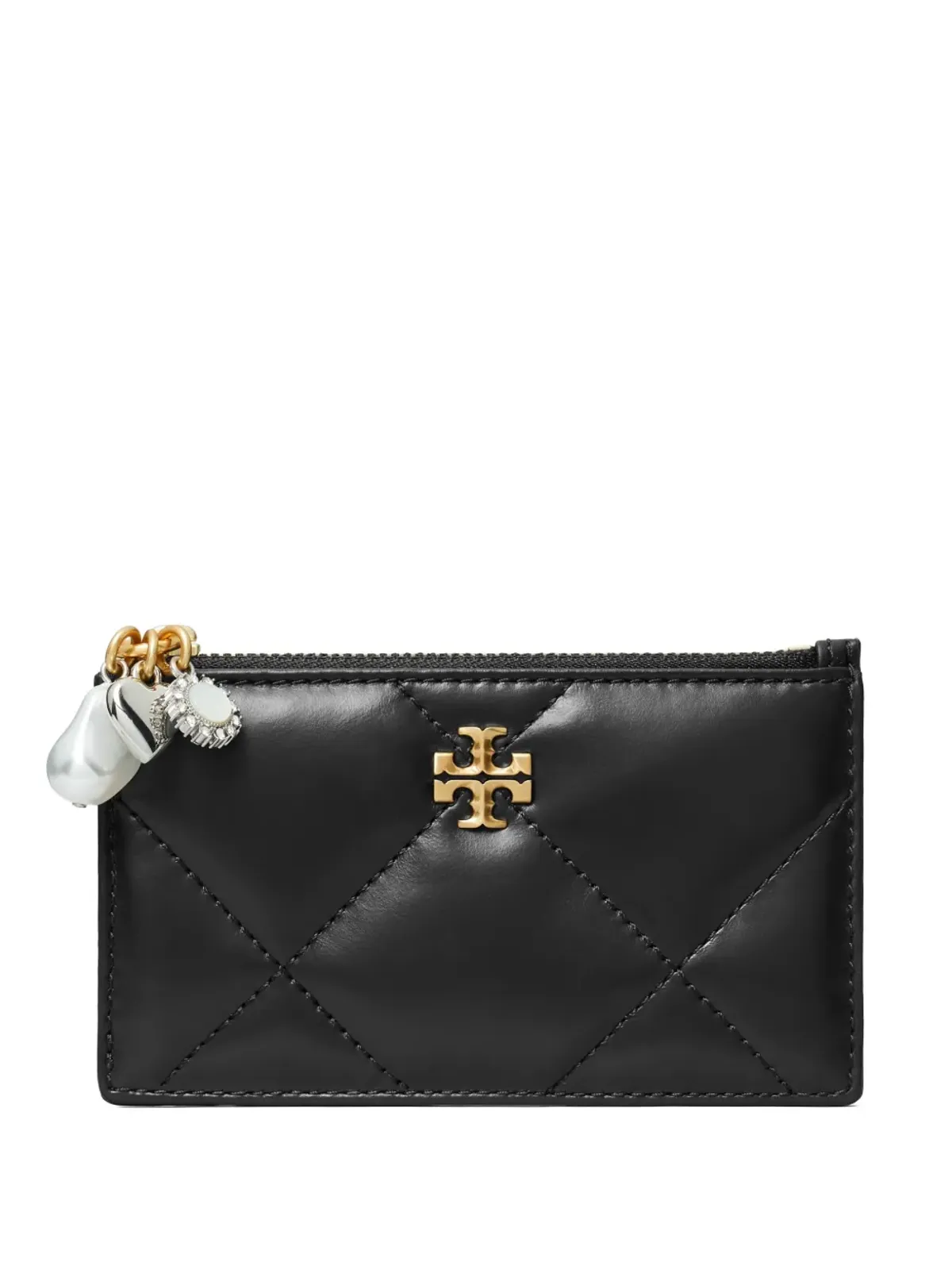 Tory Burch キルティッド チャーム ジップ カードケース - 画像1