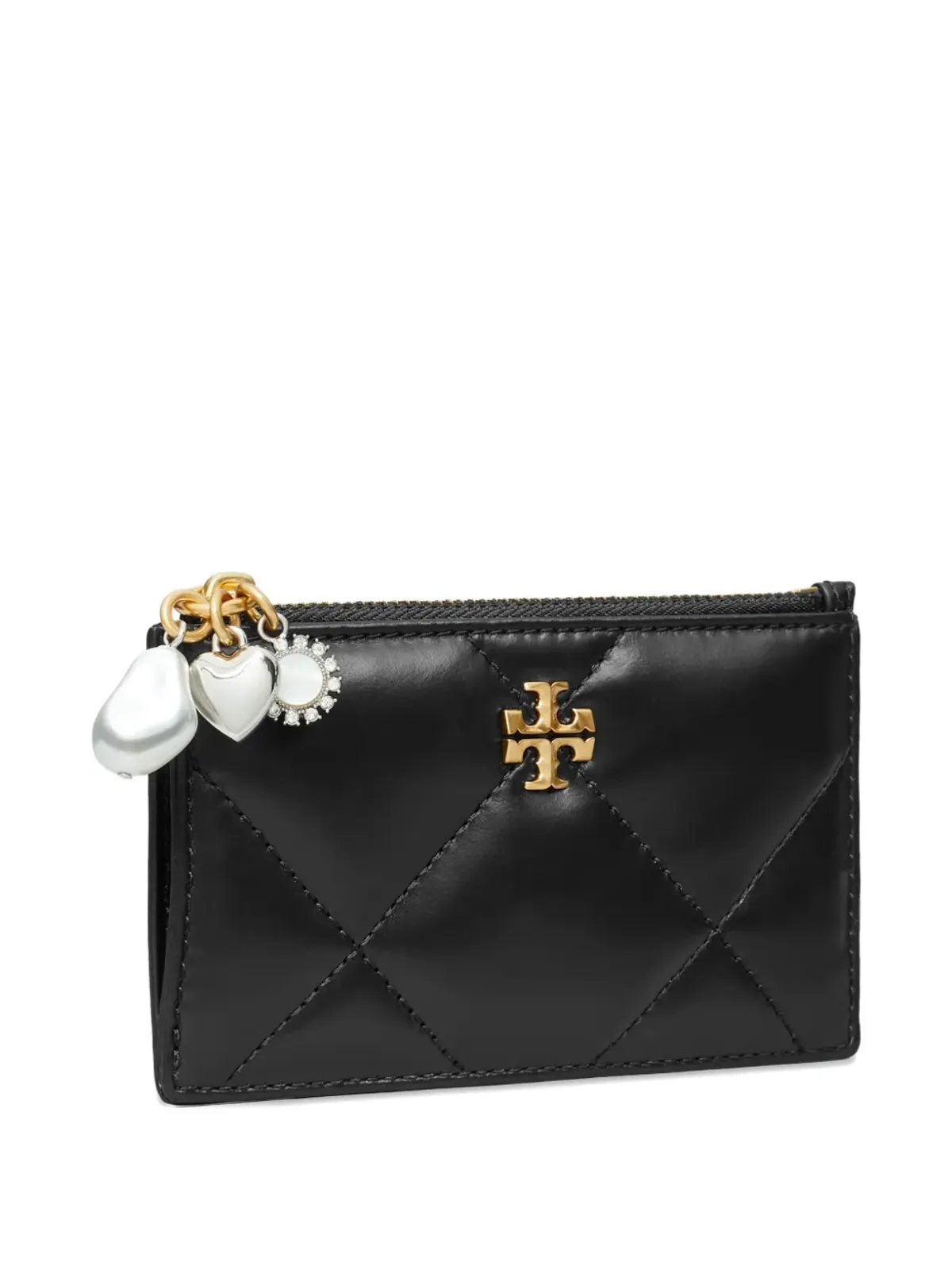 Tory Burch キルティッド チャーム ジップ カードケース - 画像3