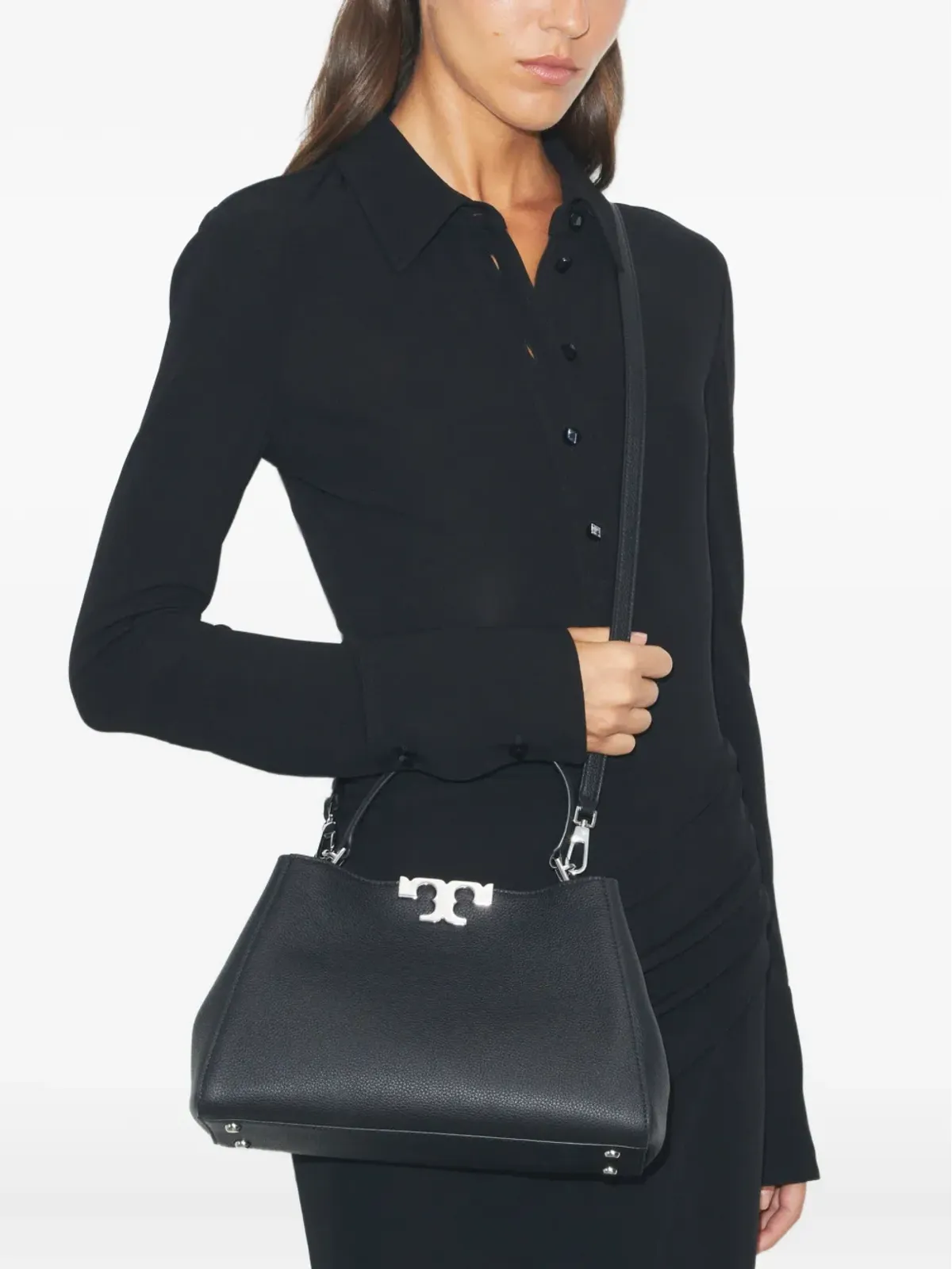 Tory Burch エレノア ロゴ サッチェル - 画像2