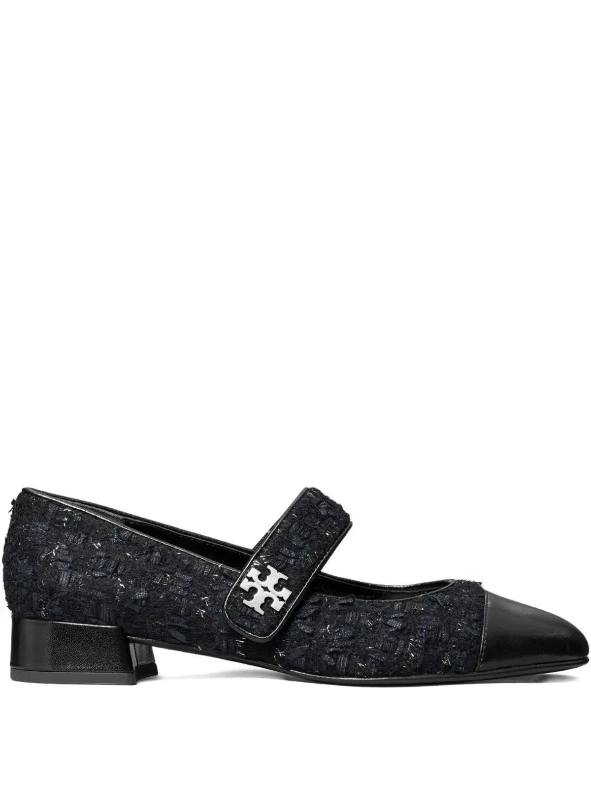 Tory Burch メアリージェーン ツイード キャップトゥ パンプス - 画像1