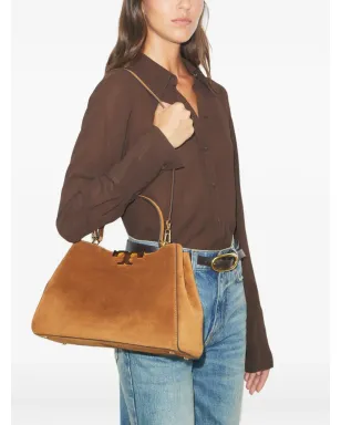 Tory Burch エレノア・サッチェルバッグ ブラウン - サムネイル2