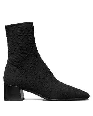 Tory Burch モノグラムニット アンクルブーツ - サムネイル1