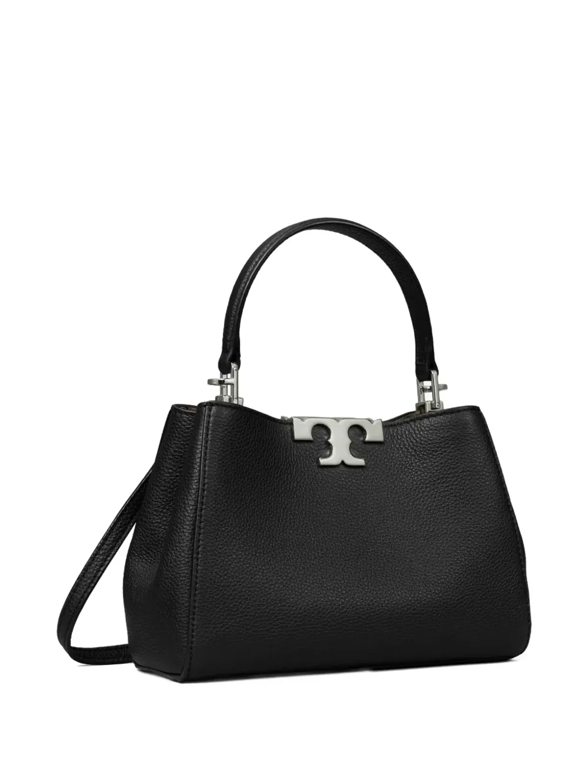 Tory Burch Eleanor トップハンドル・サッチェル（ブラック） - 画像3