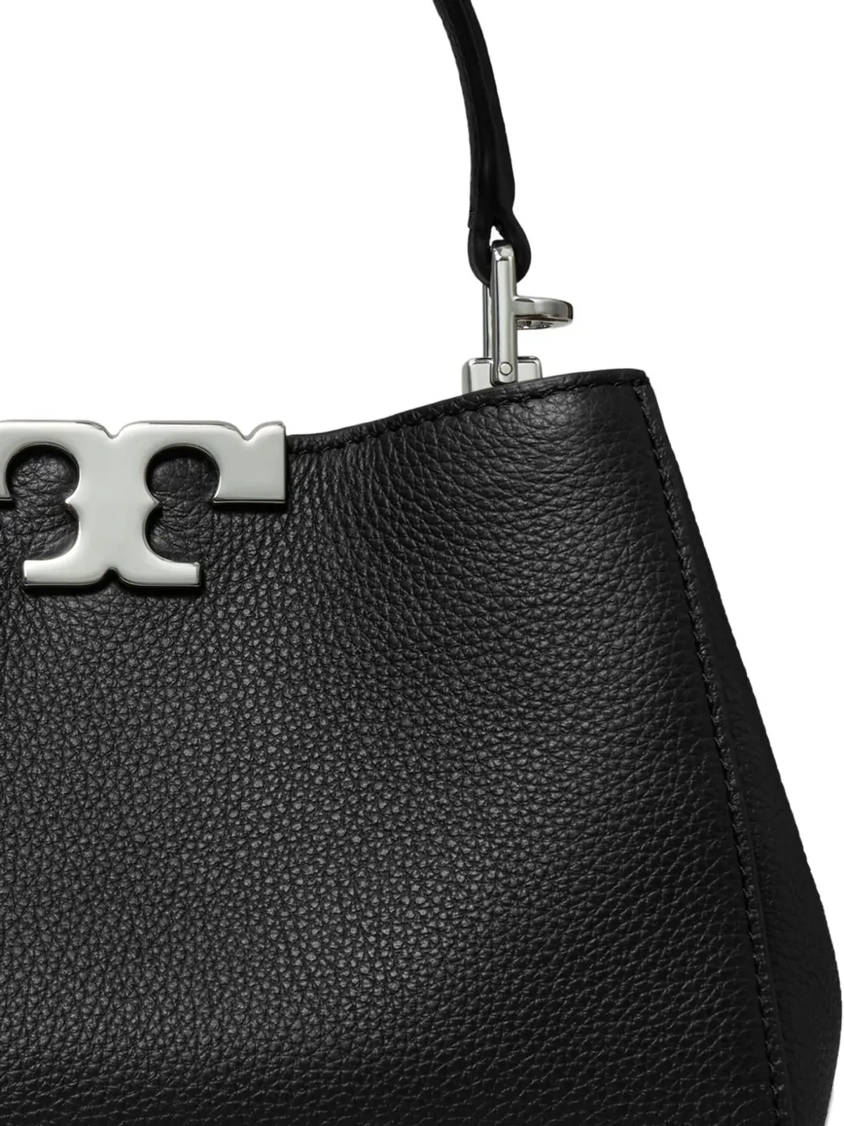 Tory Burch Eleanor トップハンドル・サッチェル（ブラック） - 画像4
