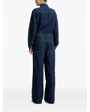 Marc O'Polo ボタンアップジャンプスーツ - Blue - サムネイル4