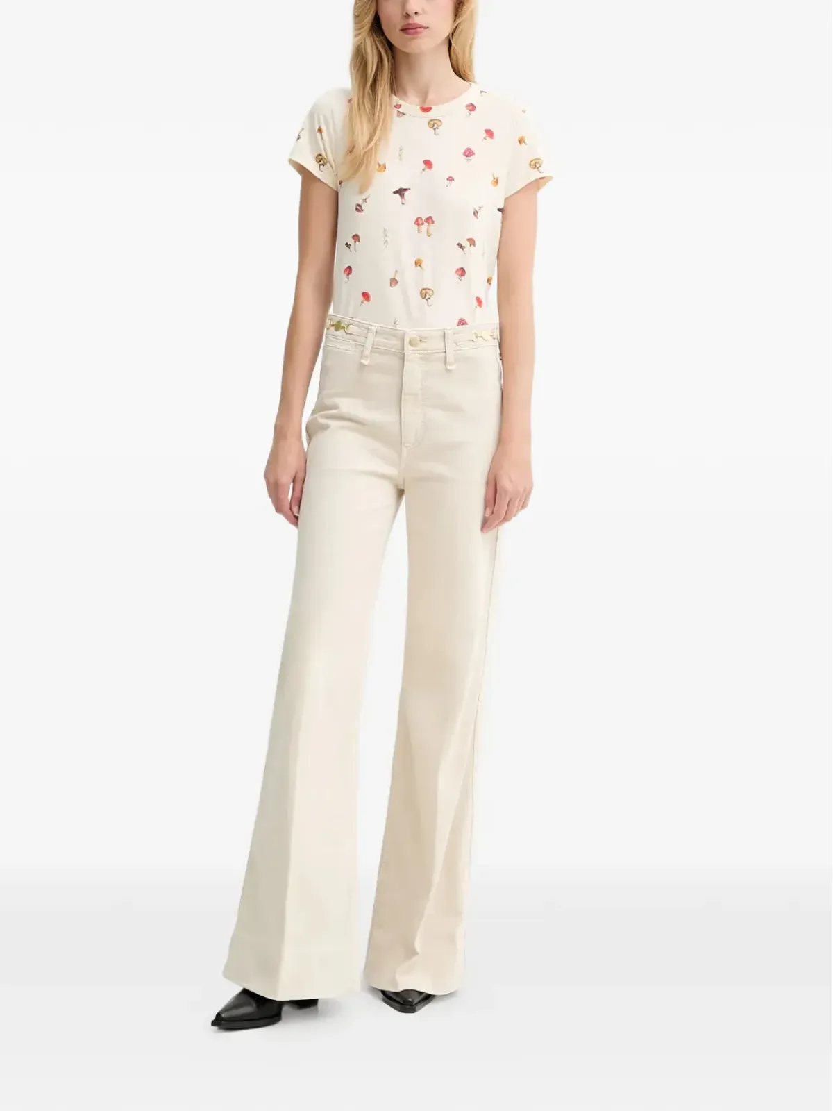 rag & bone マッシュルームプリントTシャツ - 画像2