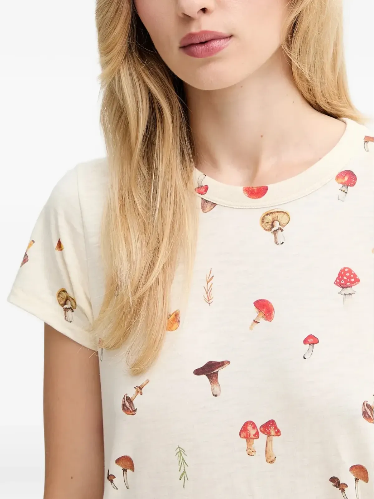 rag & bone マッシュルームプリントTシャツ - 画像4