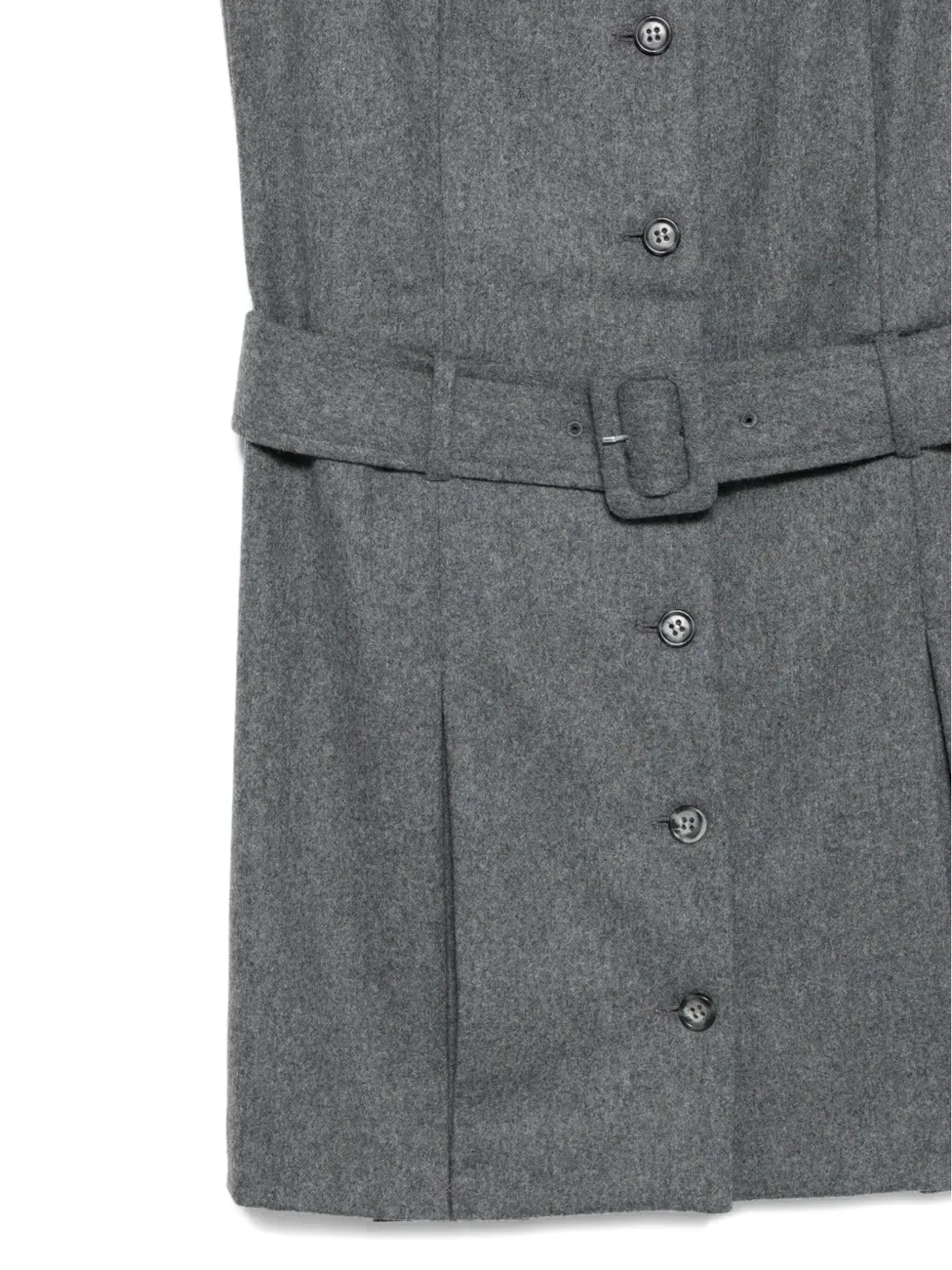 A.P.C. ベルト付きボタン留めドレス - 画像3