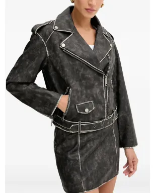 GUESS USA ベルト付きジップジャケット - グレー - サムネイル3