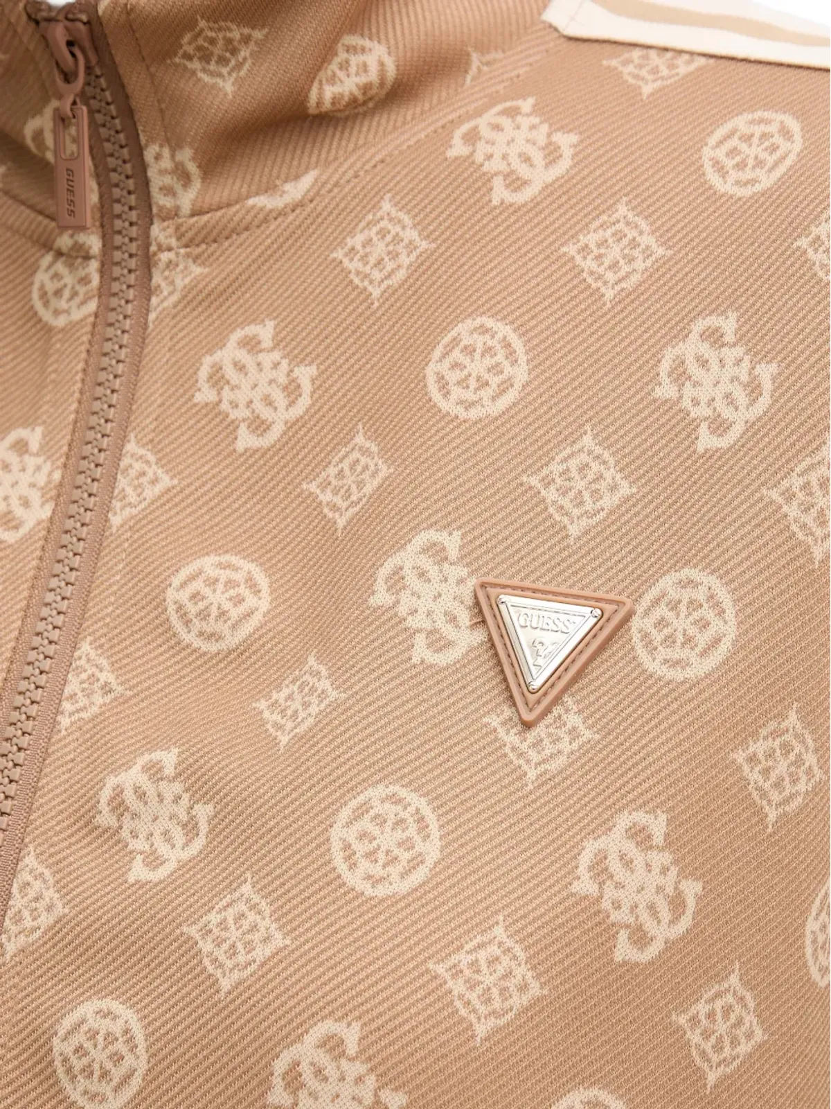 GUESS USA モノグラム柄ジップアップスウェット - 画像5