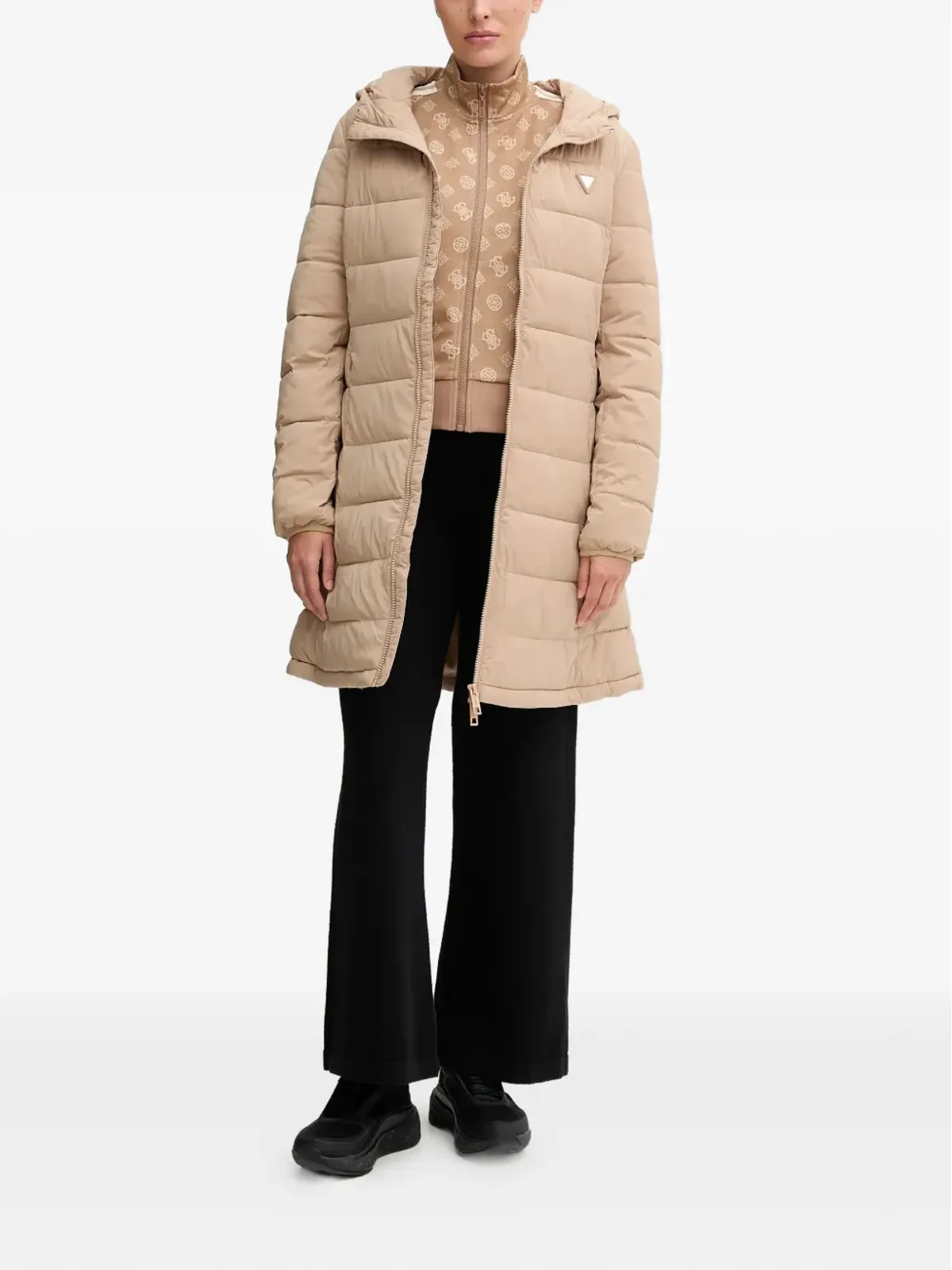 GUESS USA モノグラム柄ジップアップスウェット - 画像2