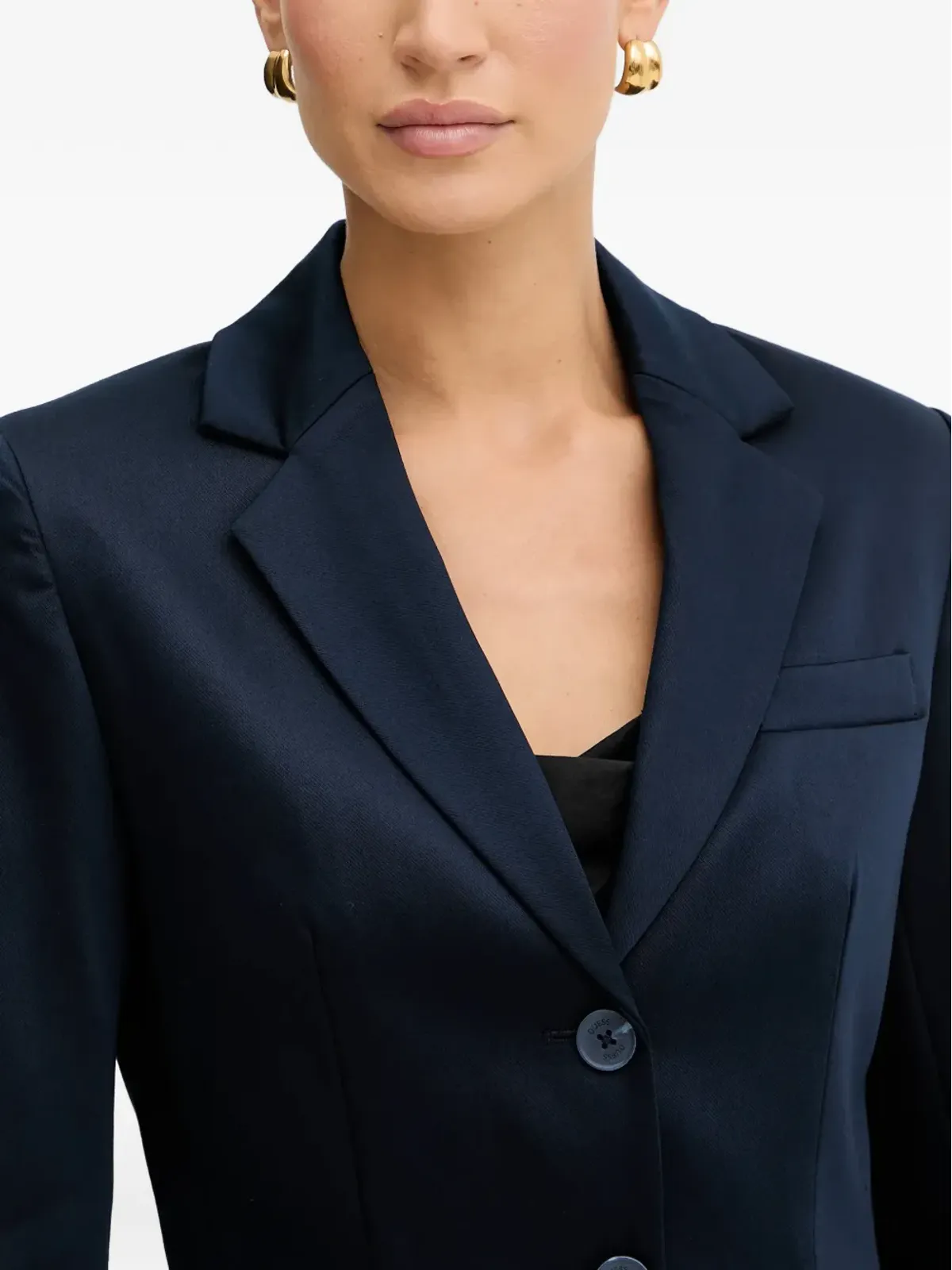 GUESS USA シングルブレスト クロップドブレザー - 画像4