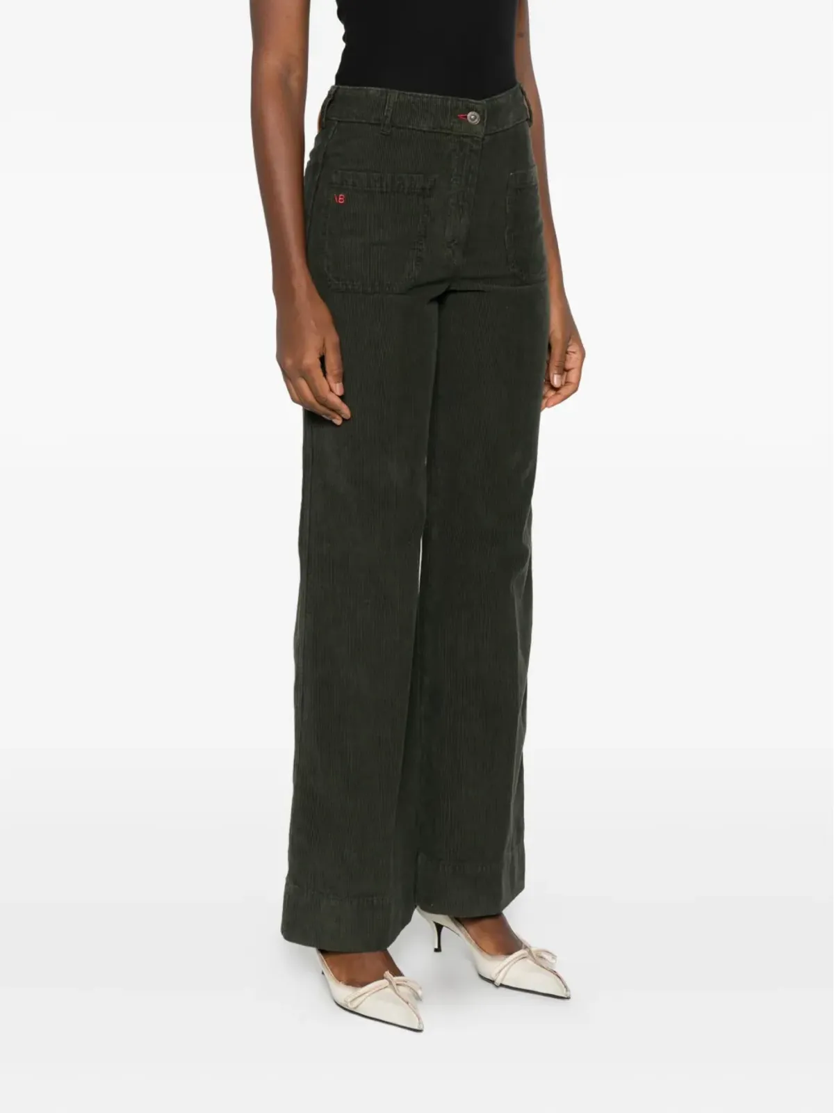 Victoria Beckham ボタン留めパンツ - 画像3