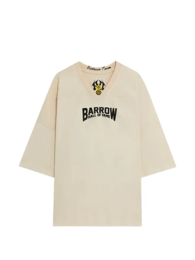 BARROW BARROW プリントVネックTシャツ - ニュートラルの商品画像