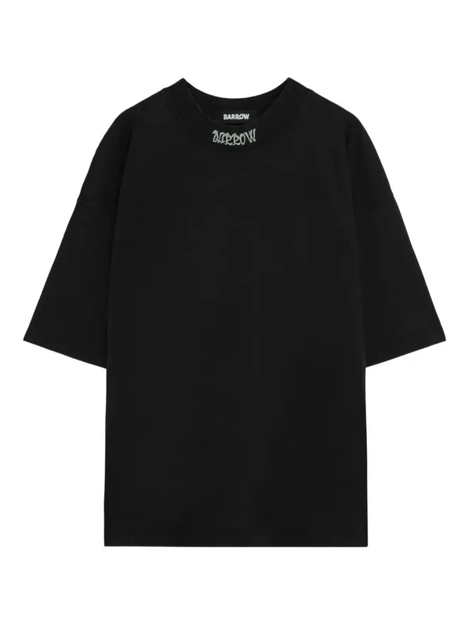 BARROW BARROW グラフィック刺繍 Tシャツ ブラックの商品画像