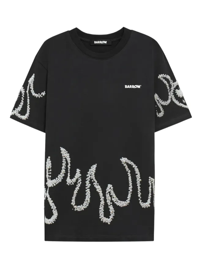BARROW BARROW エンベリッシュドディテール Tシャツ ブラックの商品画像