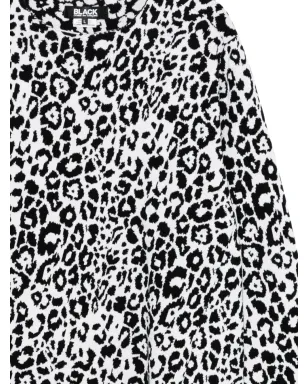 Black Comme Des Garçons アニマルプリントスウェットシャツ - サムネイル3