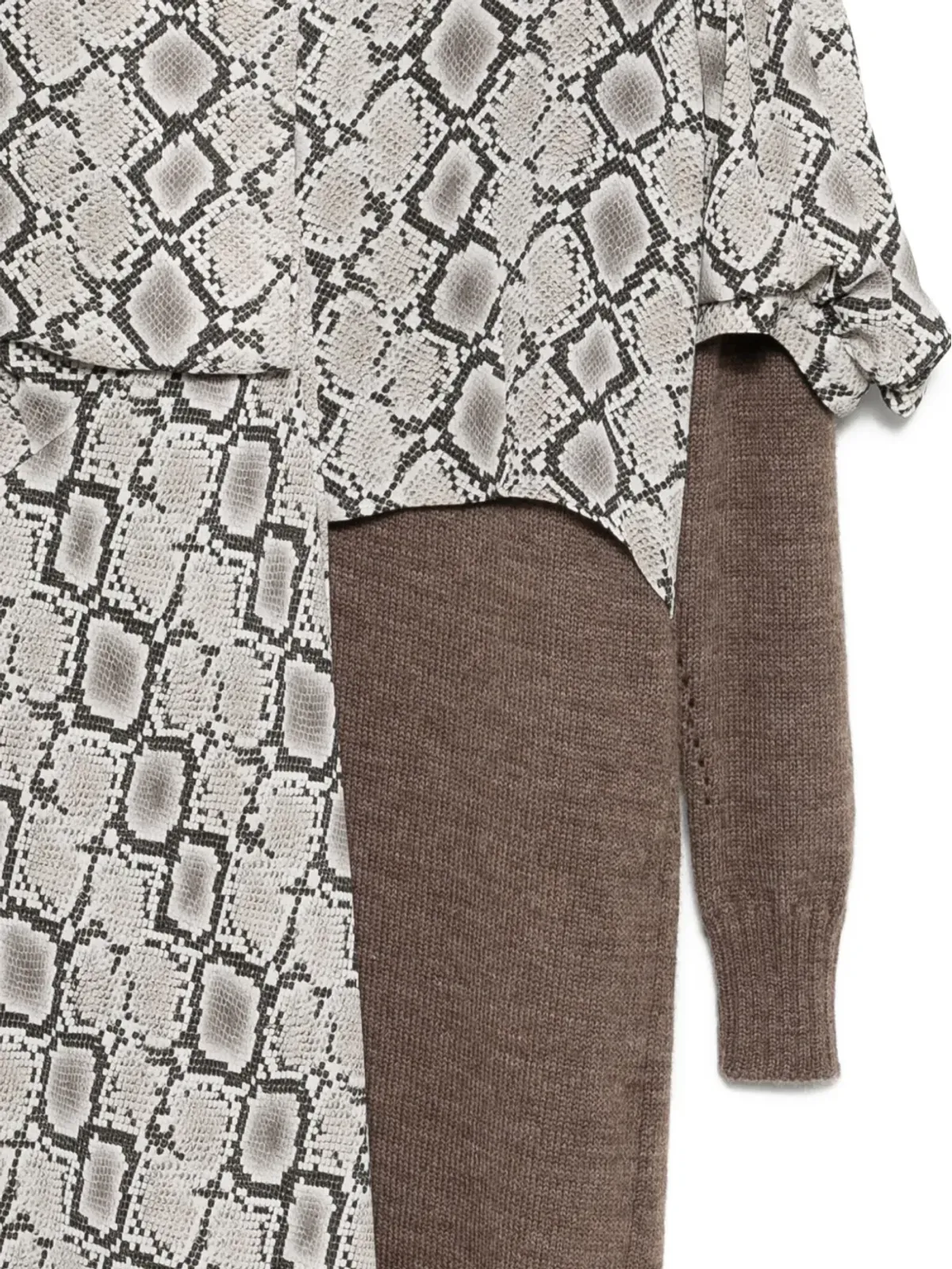 Junya Watanabe 全身グラフィックプリントのドレス - Grey - 画像3