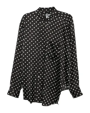 Black Comme Des Garçons ポルカドット アシンメトリック シャツ - サムネイル1