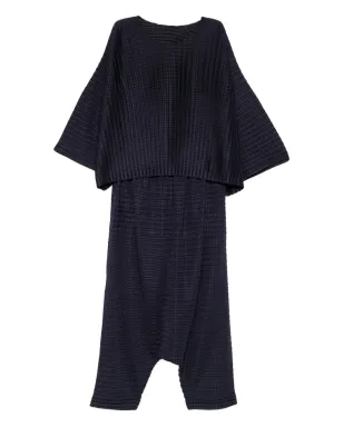 Issey Miyake Pre-Owned 2010 pleated suit - Purple - サムネイル1