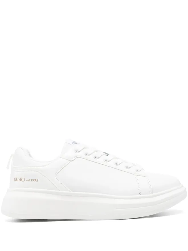 LIU JO LIU JO platform leather sneakers - Whiteの商品画像