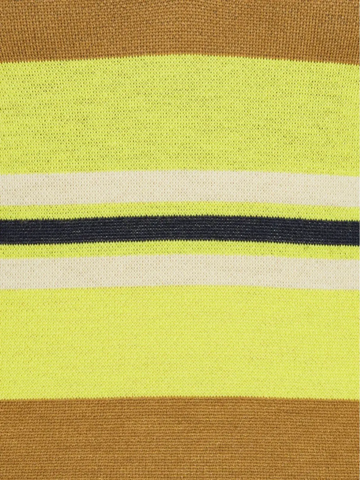 Henrik Vibskov 半ジップストライプトップ（ブラウン） - 画像3