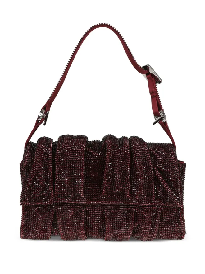 Benedetta Bruzziches Benedetta Bruzziches Iris Miss crystal-embellished shoulder bag - Purpleの商品画像
