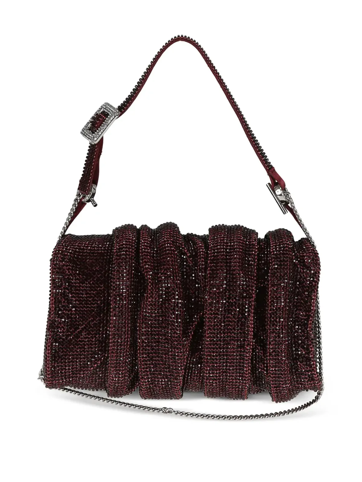 Benedetta Bruzziches Iris Miss crystal-embellished shoulder bag - Purple - 画像2