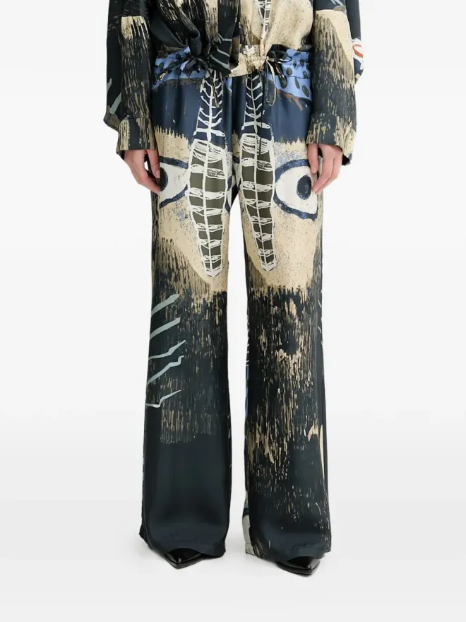 MUNTHE MUNTHE アルムプリントのワイドレッグパンツの商品画像