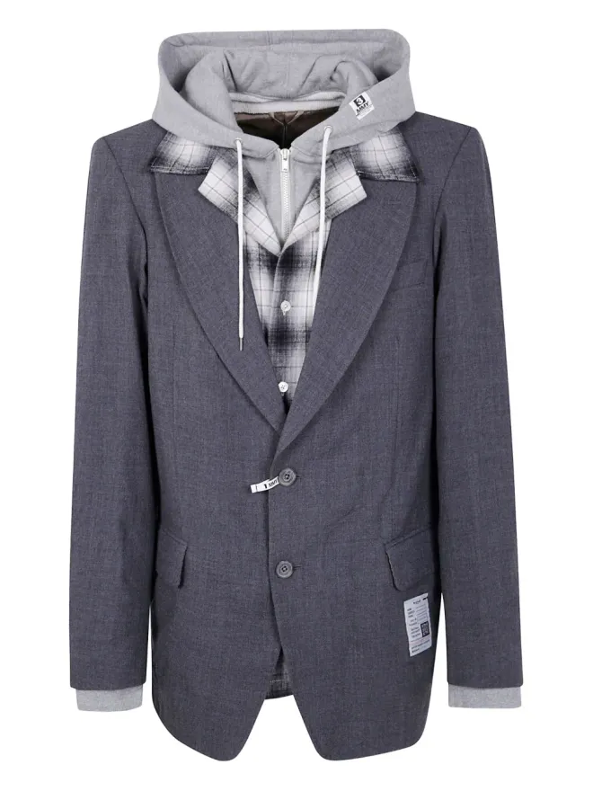 Maison MIHARA YASUHIRO Maison MIHARA YASUHIRO フード付きレイヤードブレザー（グレー）の商品画像
