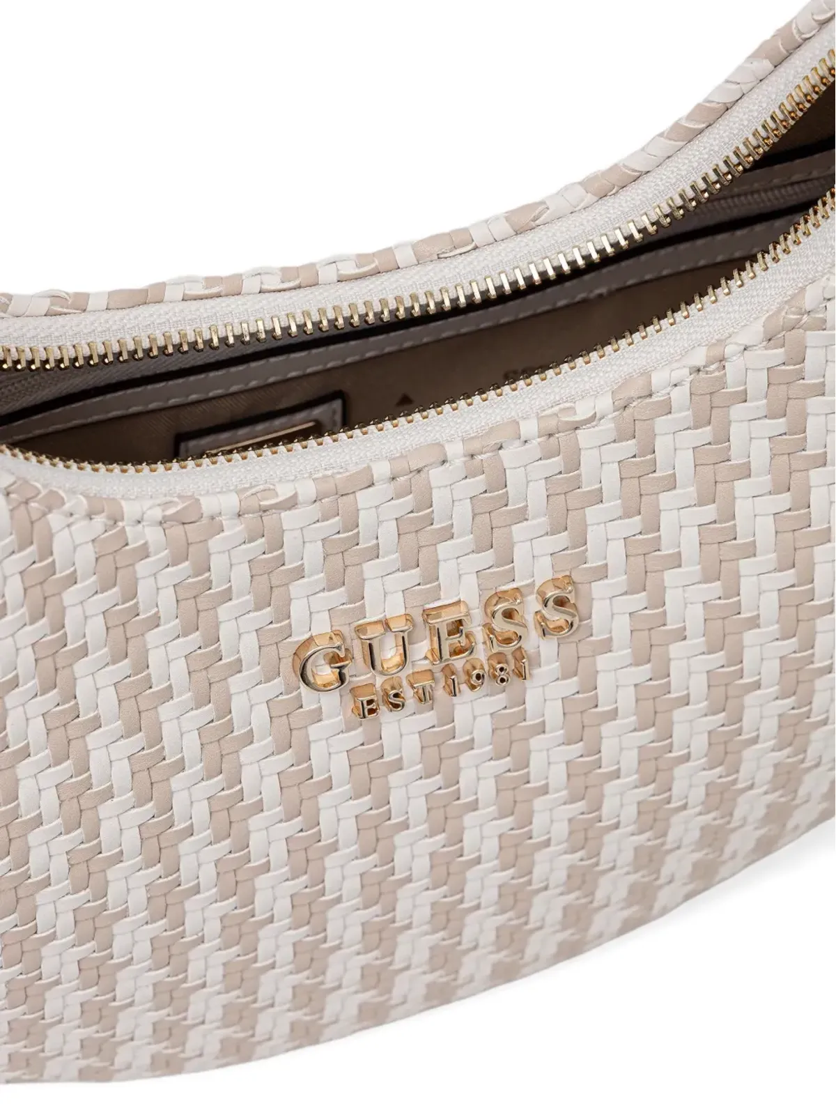 GUESS USA 織柄チャームディテールのトートバッグ - 画像5
