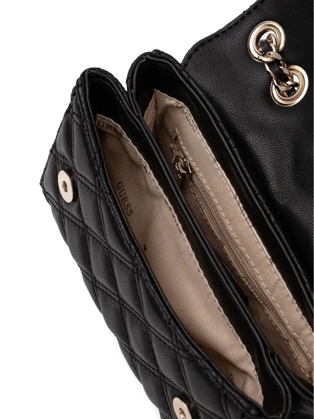 GUESS USA Giully キルテッド クロスボディバッグ - 画像4