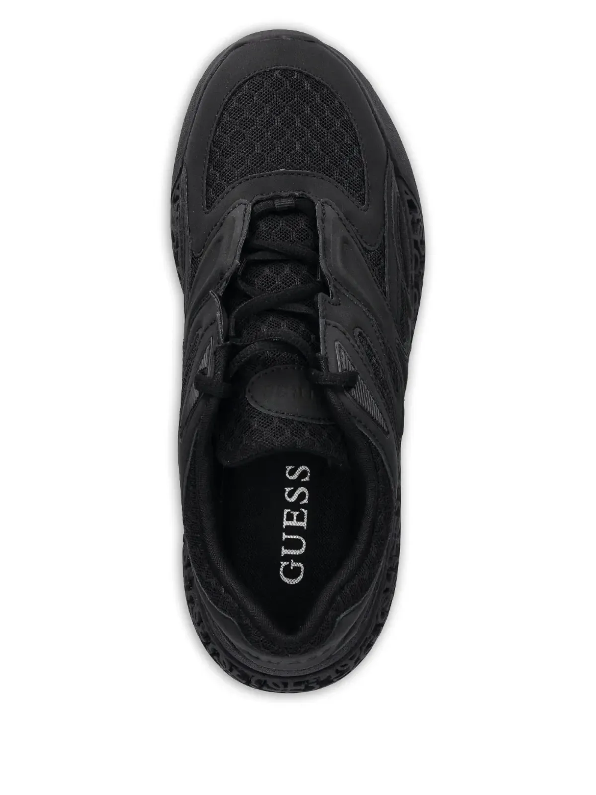 GUESS USA カットアウトディテールのスニーカー - ブラック - 画像3