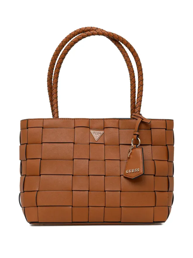 GUESS USA GUESS USA Maylee ロゴプレート トートバッグ ブラウンの商品画像