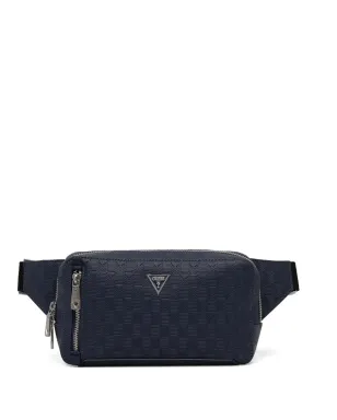 GUESS USA トリーノ ジップ ロゴ ベルトバッグ - ブルー - サムネイル1