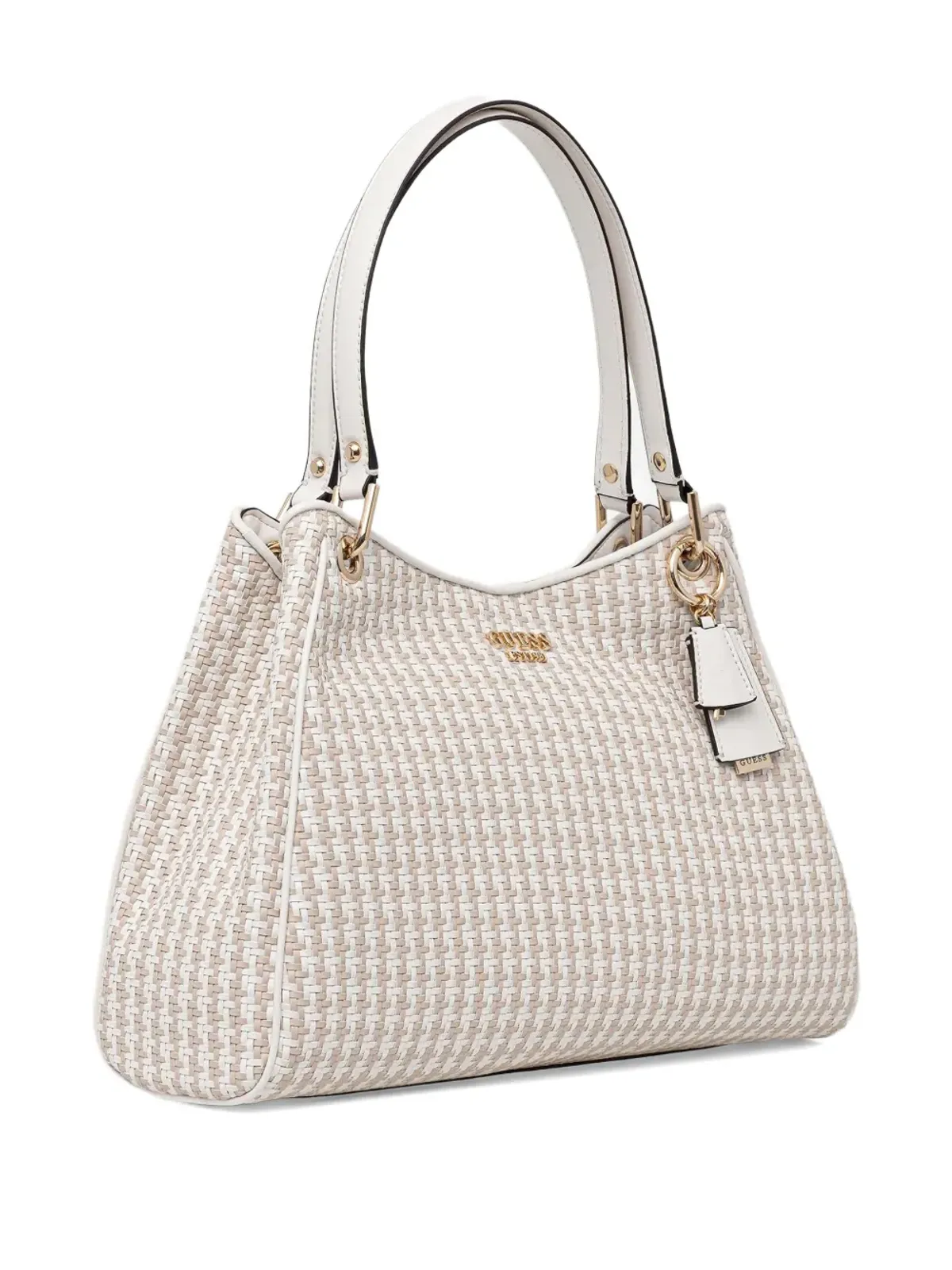GUESS USA Mirema ウーブン チャーム トートバッグ - 画像2