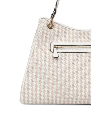 GUESS USA Mirema ウーブン チャーム トートバッグ - サムネイル3