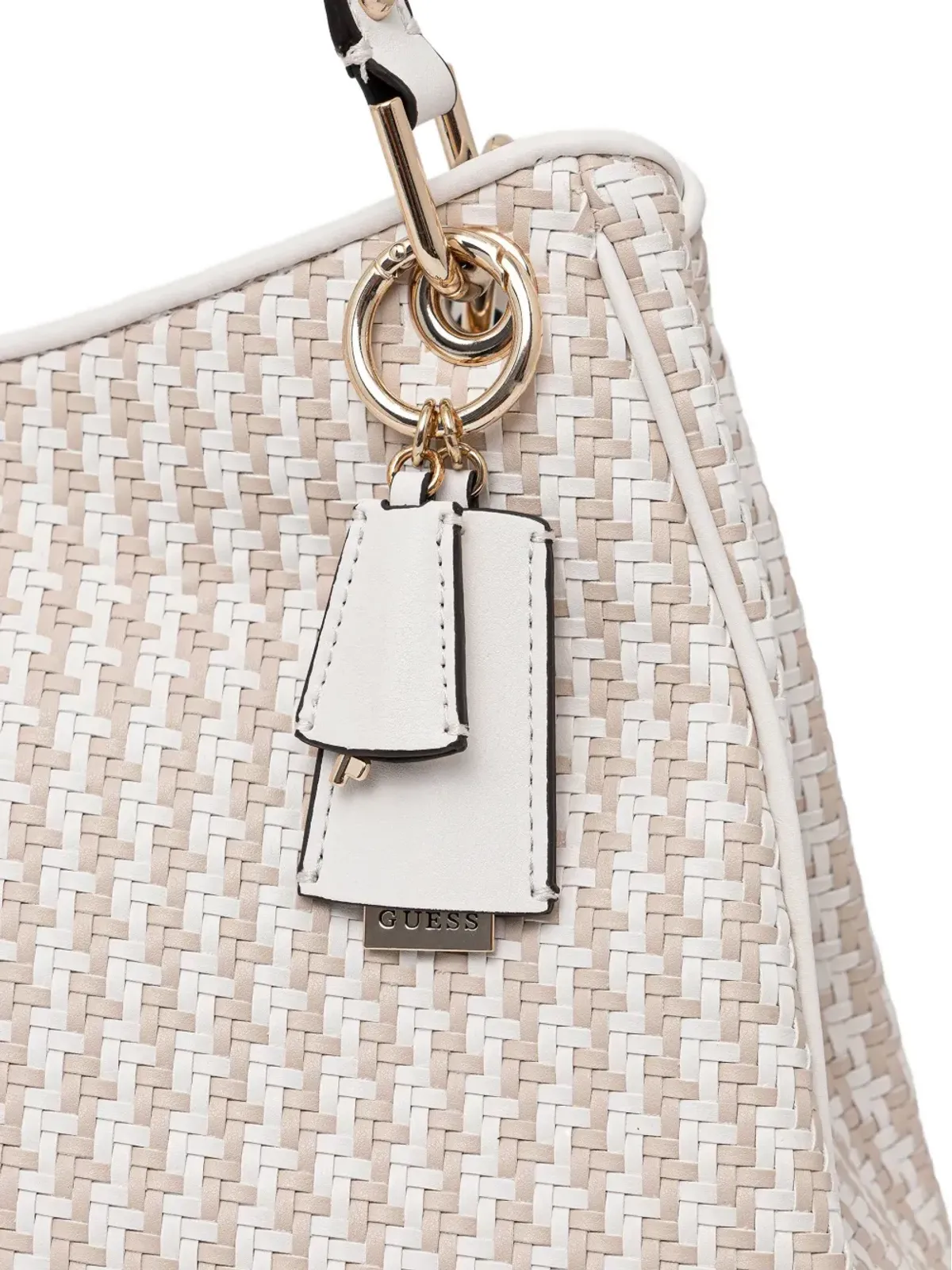 GUESS USA Mirema ウーブン チャーム トートバッグ - 画像4