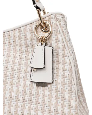 GUESS USA Mirema ウーブン チャーム トートバッグ - サムネイル4