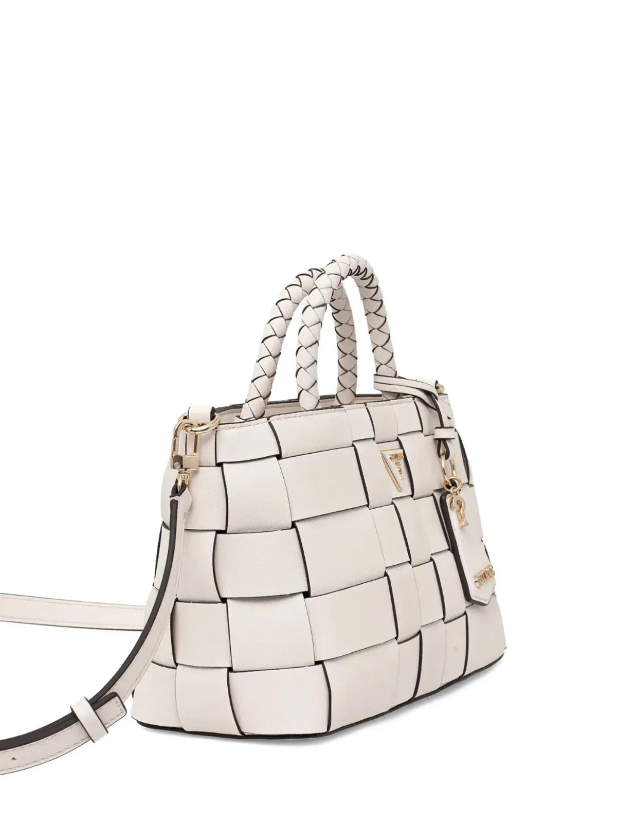 GUESS USA 編み込みハンドル トートバッグ - 画像2