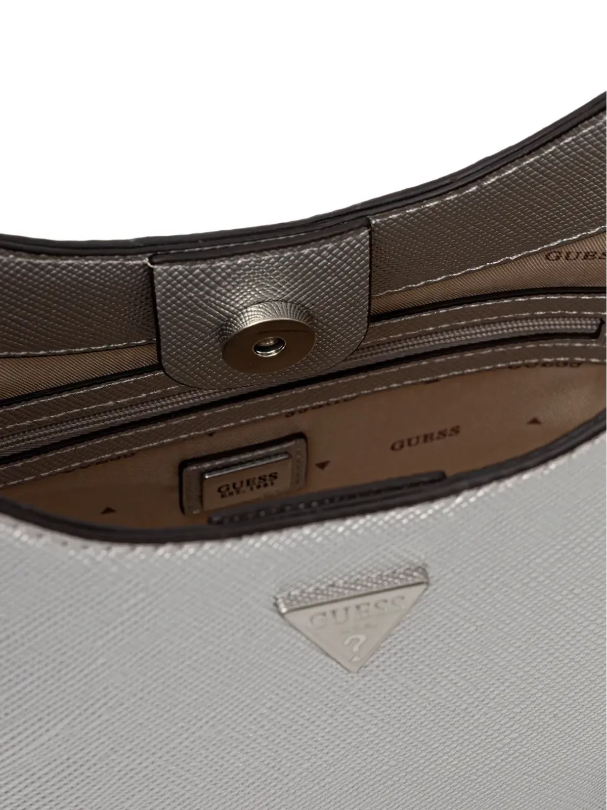 GUESS USA ミニ Rosalba ロゴプレート トートバッグ - 画像5