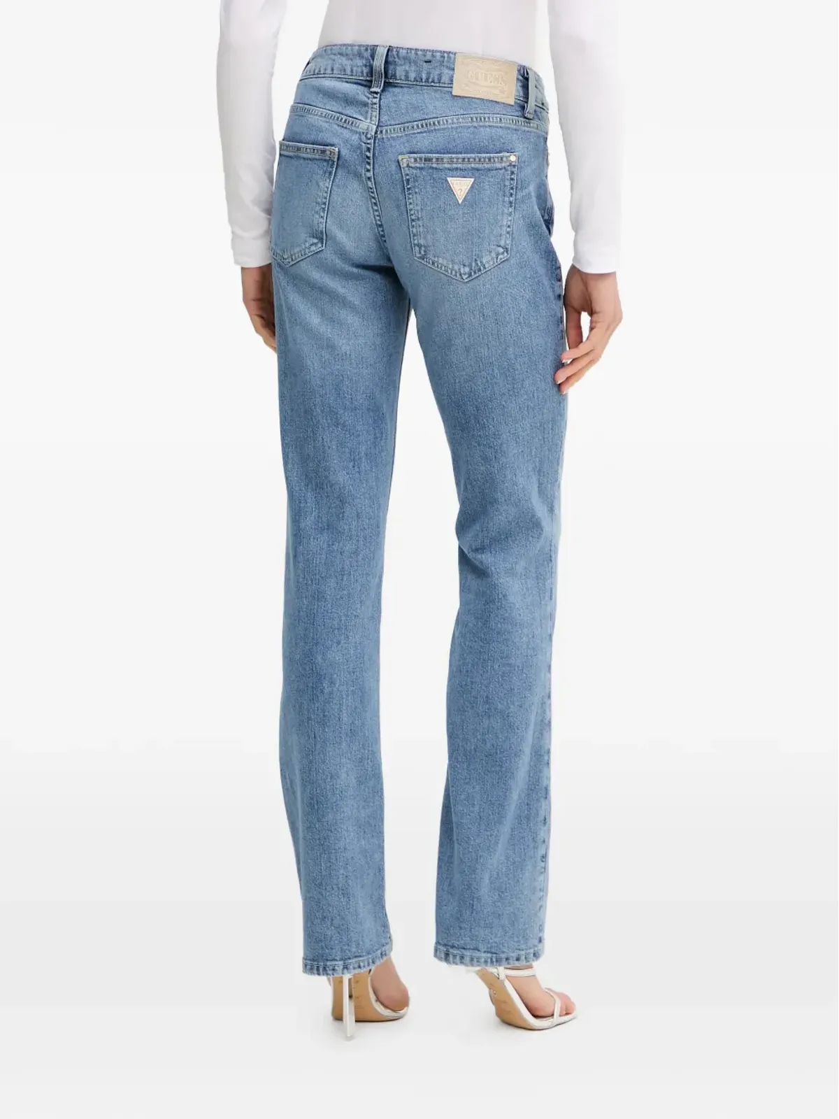 GUESS USA 三角ロゴ・ストレートジーンズ - 画像3